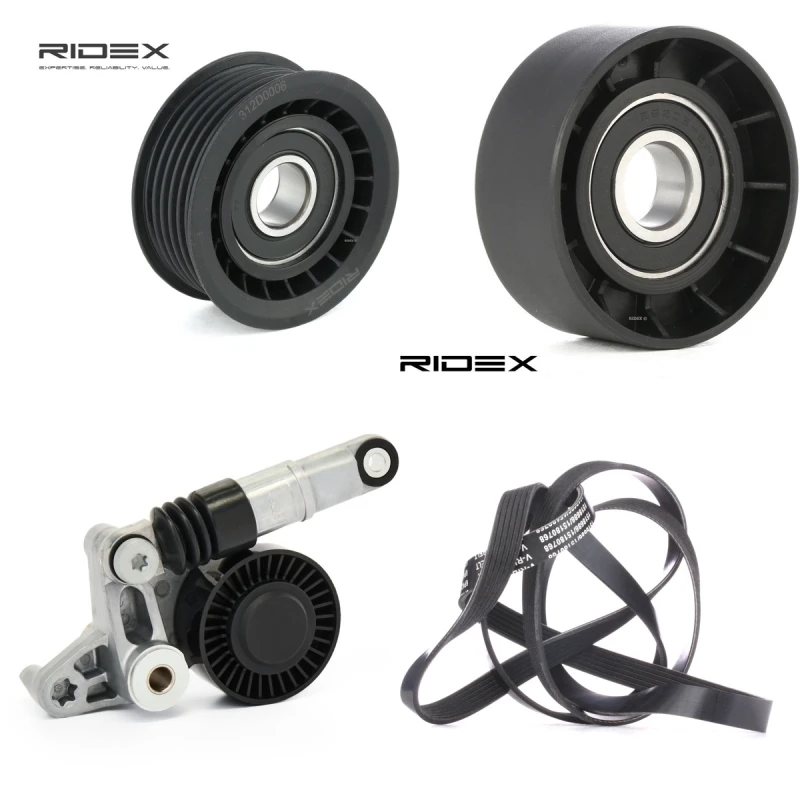 Image of RIDEX 542R1337 V-ribbed belt set V-Ribbed Belt Set (542)