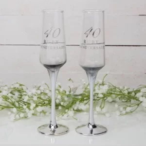 Image of 40th Anniversary Straight Flute Set of 2