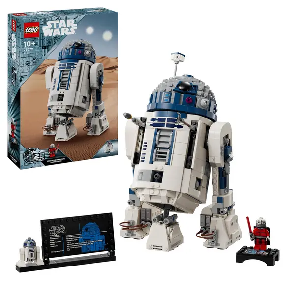 image of LEGO Star Wars R2-D2 Model, Buildable Toy Droid Figure 75379