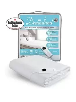 image of Dreamland Dreamland Antibacterial Heated Underblanket Double 1 Control