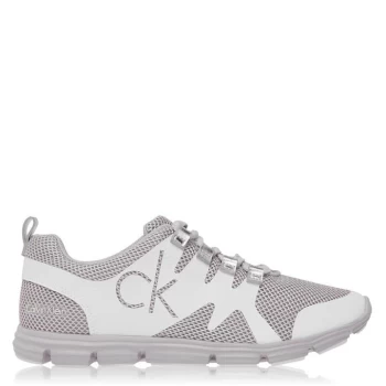 Image of Calvin Klein Jeans Murphy LT Trainers - Silver/White