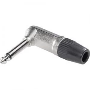 Image of 6.35mm audio jack Plug right angle Number of pins 2 Mono Silver Cliff SEP1C