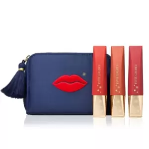 image of Estee Lauder Super Plush Lips Pure Color 3 Piece Gift Set - Multi