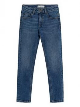 Image of Mango Boys Slim Jeans - Mid Blue Size Age: 7 Years