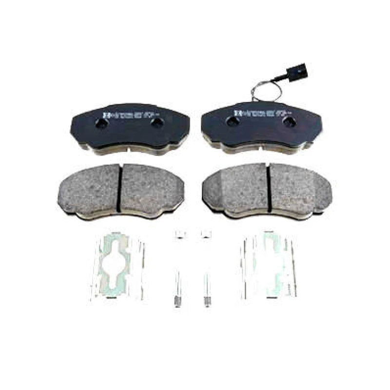 Image of ZIMMERMANN 23917.195.2 Brake pad set Front Axle, incl. wear warning contact, Photo corresponds to scope of supply, with bolts/screws Brake Pad Set,di