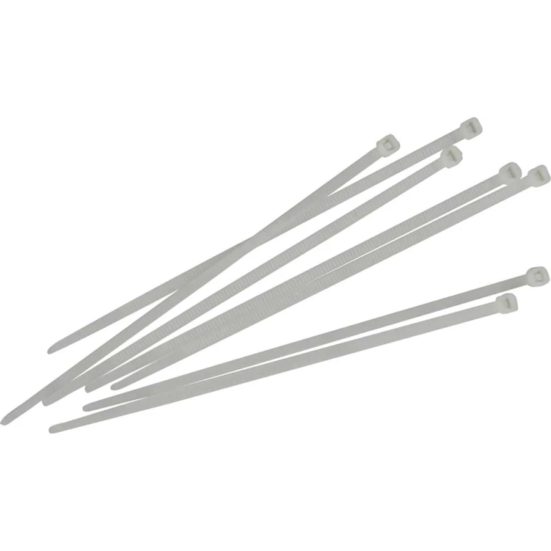 Image of Sirius Cable Ties White Pack Of 100 CT780X9.0W Length: 780mm