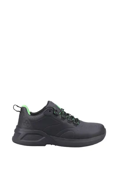 Image of Amblers Safety Womens 612 Leather Steel Toe Safety Trainers UK Size 9 (EU 43) Black AMB363-BLACK-9