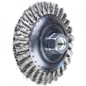 Image of PFERD HORSE cone brush zopft 125 x 19mm wire thickness 0.35mm With thread M14 43317003