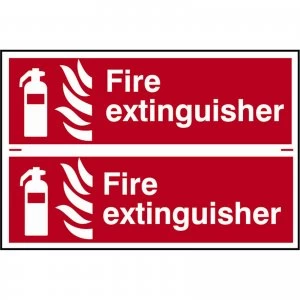 image of Scan Fire Extinguisher Sign Pack of 2 300mm 100mm Standard