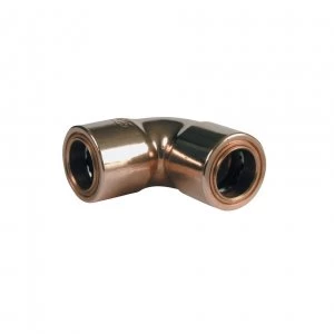 image of Wickes Copper Pushfit Elbow - 10mm