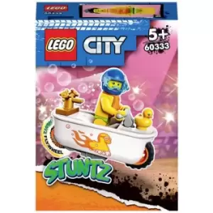 image of LEGO City: Stuntz Bathtub Stunt Bike Toy Motorbike Set (60333)