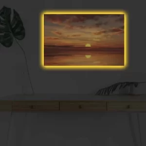 Image of 4570DHDACT-039 Multicolor Decorative LED Lighted Canvas Painting