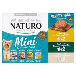 Image of Naturo Mini Rice Variety Dog Food 6 x 150g