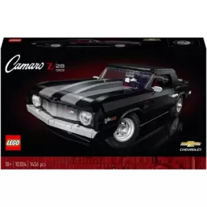 image of LEGO Icons Chevrolet Camaro Z28 Model Car Adult Set (10304)