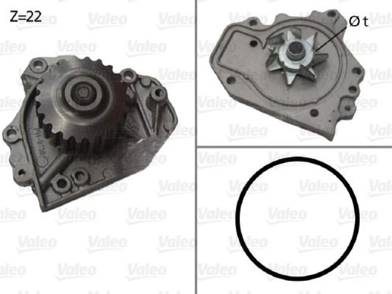 Image of Water pump VALEO 506680