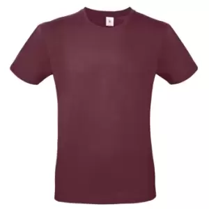 image of B&C Mens #E150 Tee (L) (Burgundy)