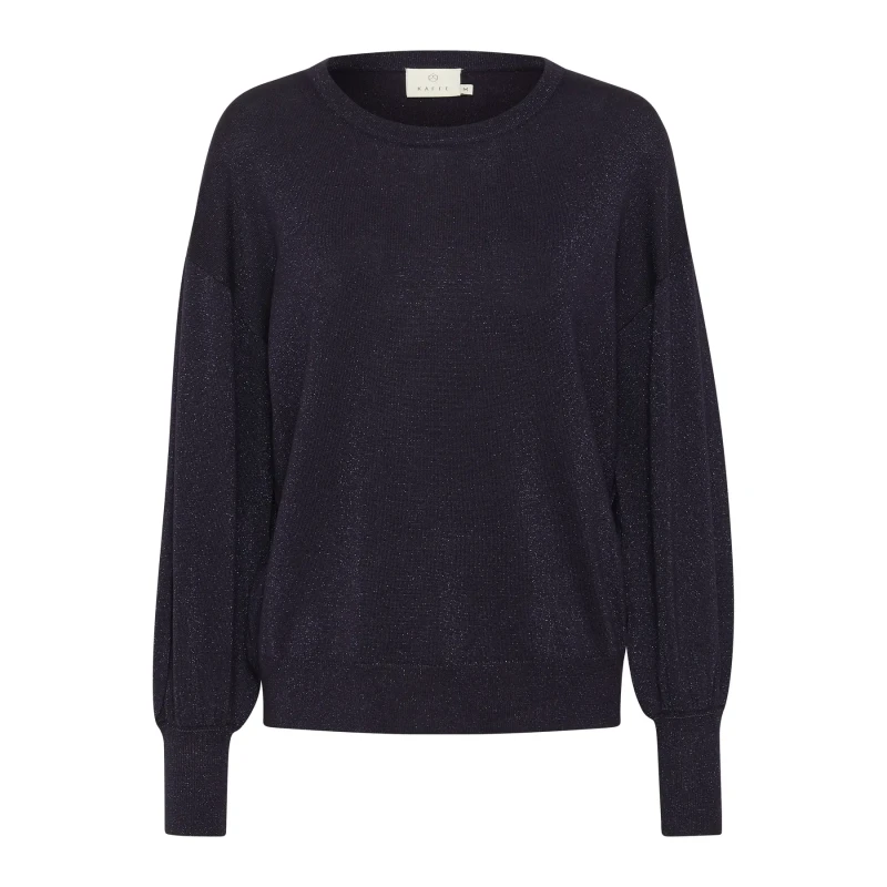 Image of Kaffe Knit jumper with round neck For Her KAFFE Regina Violet Female 2XL