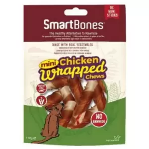 image of Smartbones Wrapped Chicken Mini Dog Chew Treat 9Pcs