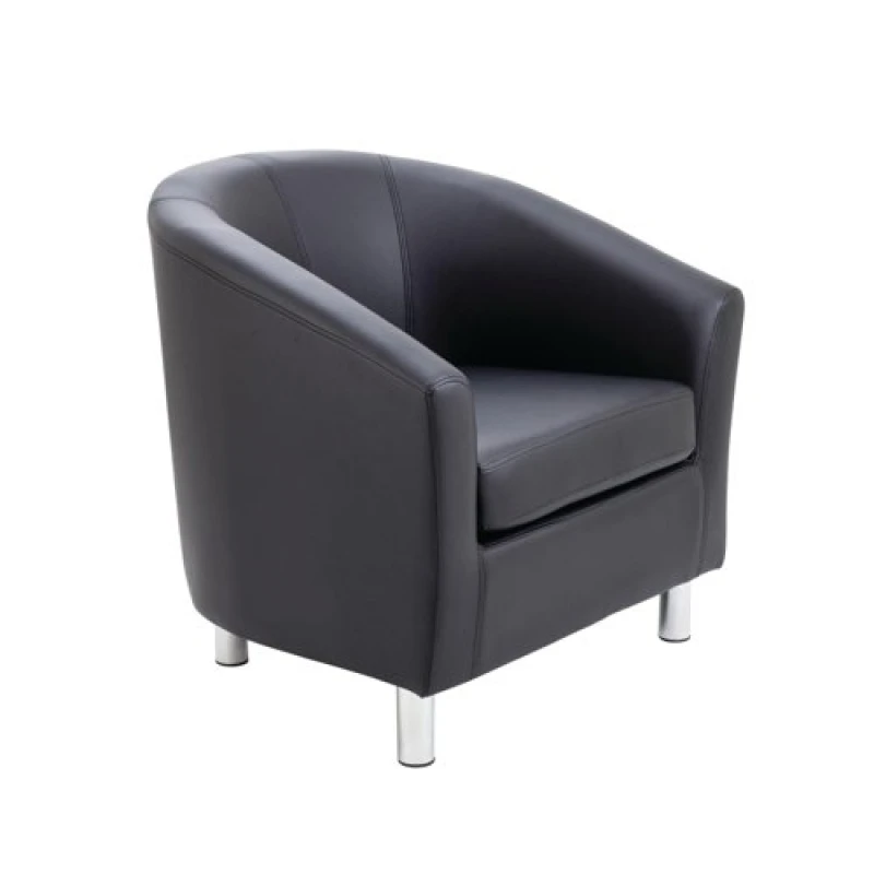 Image of Jemini Tub Armchair Polyurethane Black KF70356