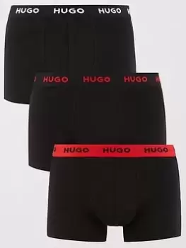 Image of HUGO Bodywear 3 Pack Trunk, Black/Red, Size 2XL, Men