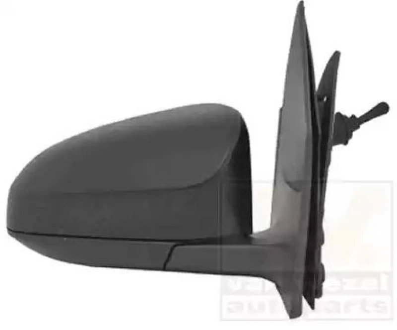 Image of VAN WEZEL 0919804 Wing mirror * HAGUS * Right, black, Control: cable pull, Rough Outside Mirror (50)