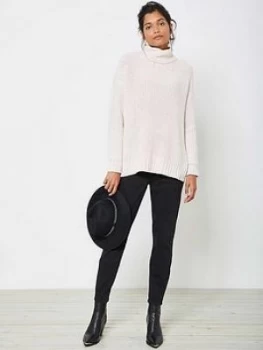 Image of Mint Velvet Ohio Sculpt Zip Jegging - Black, Size 8, Women
