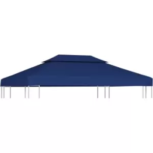 image of 2-Tier Gazebo Top Cover 310 g/m² 4x3 m Blue Vidaxl Blue