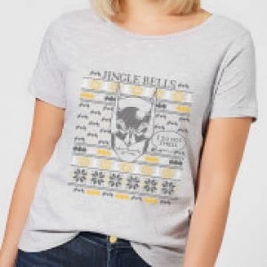 Image of Batman I Do Not Smell Womens Christmas T-Shirt - Grey - 3XL
