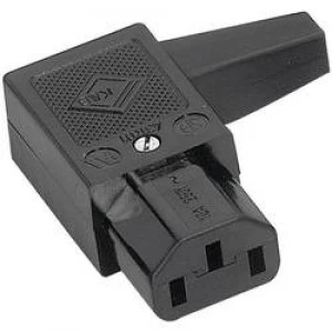 Image of IEC connector C13 Series mains connectors 43R Socket right angle