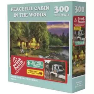 Image of Doing Things Cabin Prank 300 Piece Jigsaw Puzzle