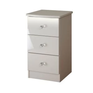 Image of Zodian Ready Assembled 3-Drawer Chest - Grey