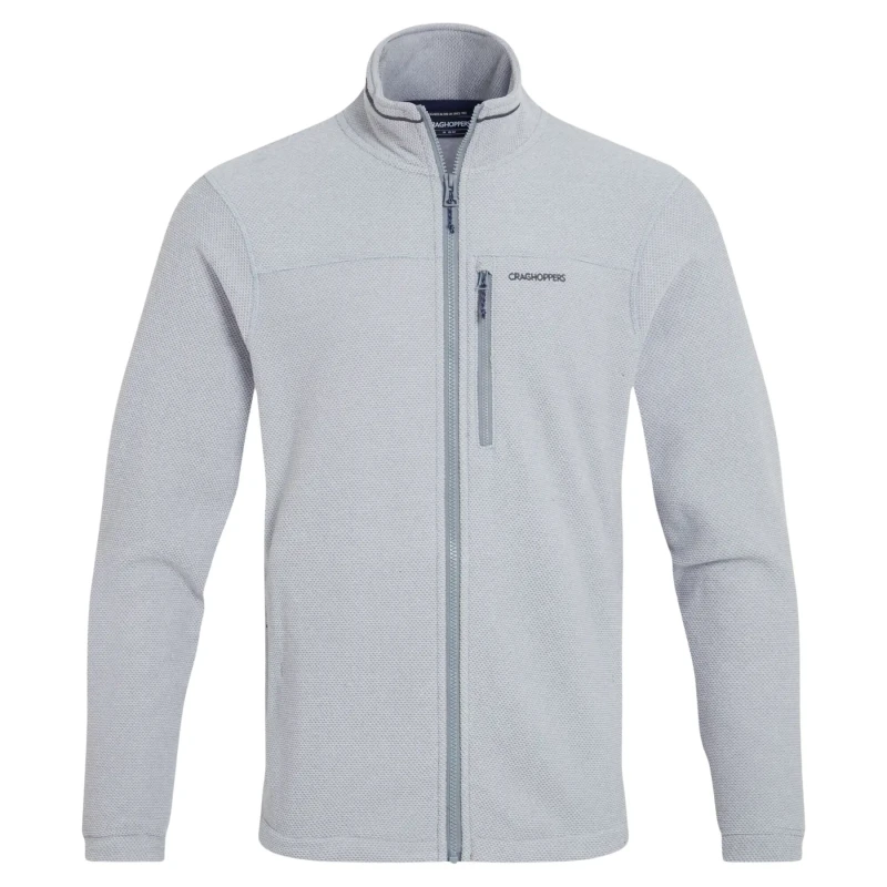 Image of Craghoppers Craghoppers Men Souther Jacket Full-Zip Insulating Active Fleece in Light Grey Size: 2X-large Light Grey XXL Male 5063260131469