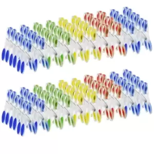 image of Clothes Pegs Multicoloured 120 Pc. Set Plastic