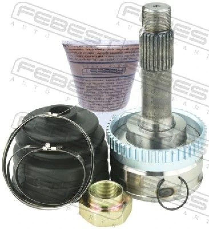 Image of FEBEST 1610-463A48 Joint, drive shaft Front Axle, with ABS sensor ring Joint,drive shaft (236)