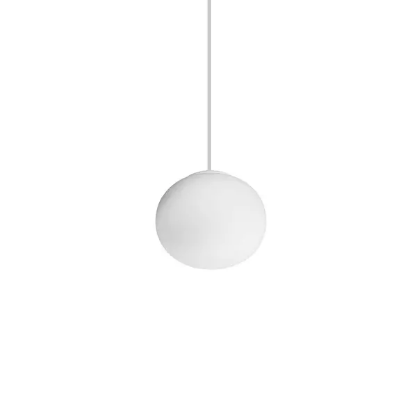 image of Cotton Globe Pendant Ceiling Light White 13cm