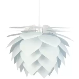 Image of Dyberg Larsen Illumin Drip, Drop Pendant Ceiling Light White 45cm