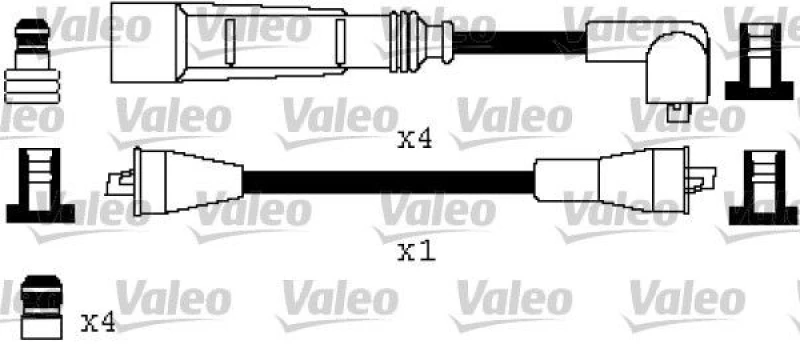 Image of VALEO Ignition lead set VALEO 346387