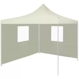 image of Foldable Tent with 2 Walls 3x3 m Cream Vidaxl Cream