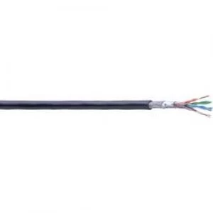 Image of Network cable CAT 5e SFUTP 4 x 2 x 0.14 mm2 Black