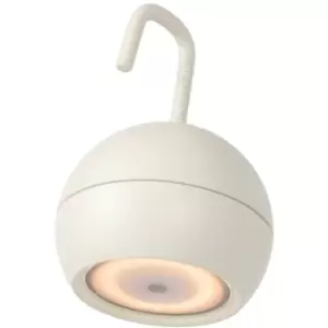 Image of Lucide Sphere Modern Rechargeable Pendant light Outdoor - Battery - Ø10,2cm - LED Dim. - 1x2W 2700K - IP54 - 3 StepDim - White