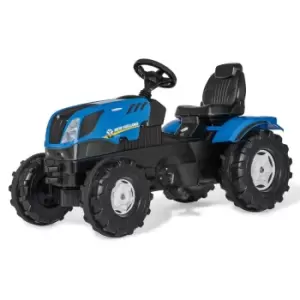 image of Rolly Toys Ride On New Holland T7 Tractor, Blue