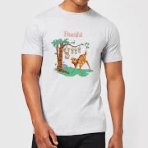 Image of Disney Bambi Tilted Up Mens T-Shirt - Grey - 3XL