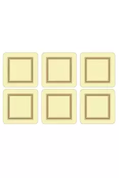 Image of Pimpernel Classic Cream Coasters Set of 6