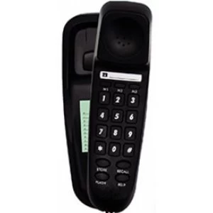 Image of Tel UK 18008B Slim Corded Telephone Bilbao Black