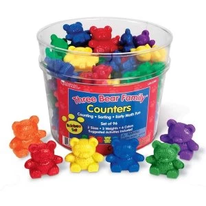 Image of Learning Resources - Three Bear Family Counter Set (6 Colours)