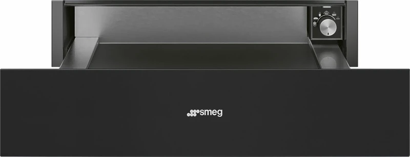 Image of Smeg CPR315N 14cm Classic Warming Drawer - MATTE BLACK CPR315N