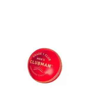 image of Gunn And Moore and Moore Clubsman Grade 1 Cricket Ball - Red