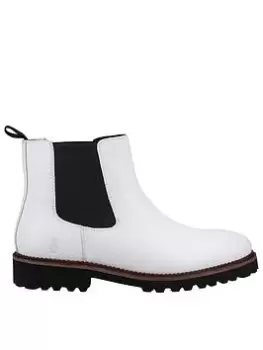 Image of Hush Puppies Gwyneth Chelsea Boot - White, Size 4, Women