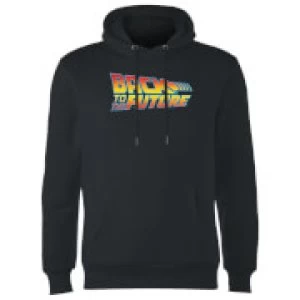 Image of Back To The Future Classic Logo Hoodie - Black