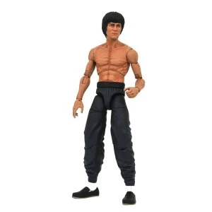 Image of Bruce Lee Shirtless Diamond Select Action Figure